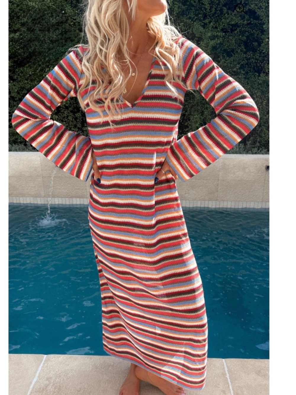 SHOW ME YOUR MUMU STAYCATION COVERUP MAXI DRESS S
